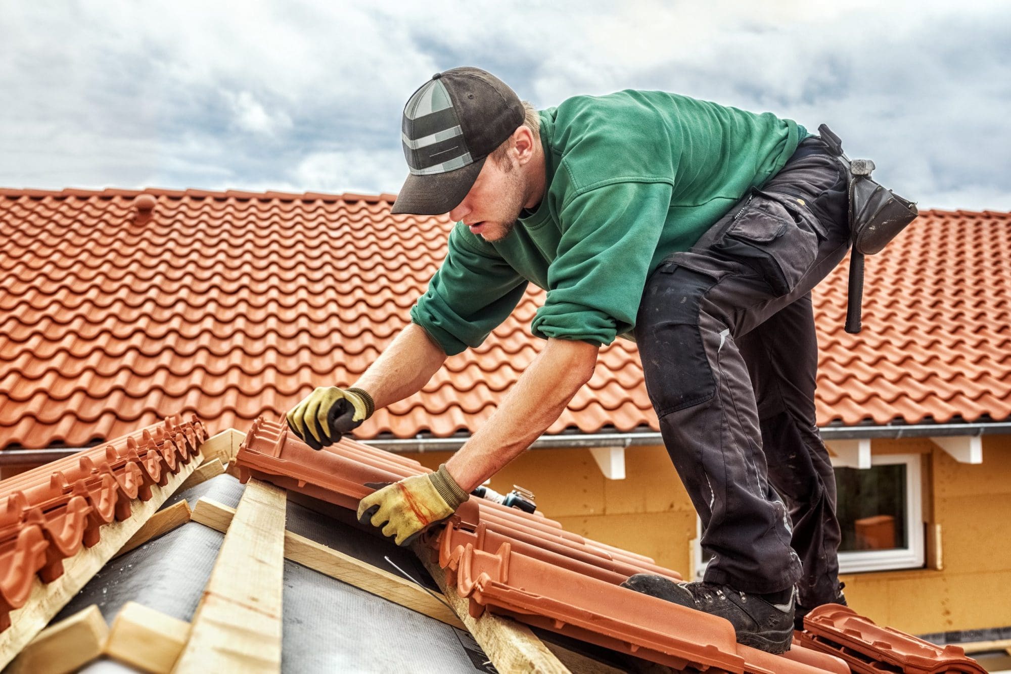 clay tile roof installation